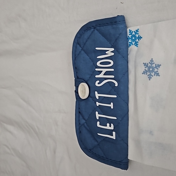 Let It Snow Shake Your Flakes Kitchen Towel Cotton Tea Towel - Picture 2 of 6